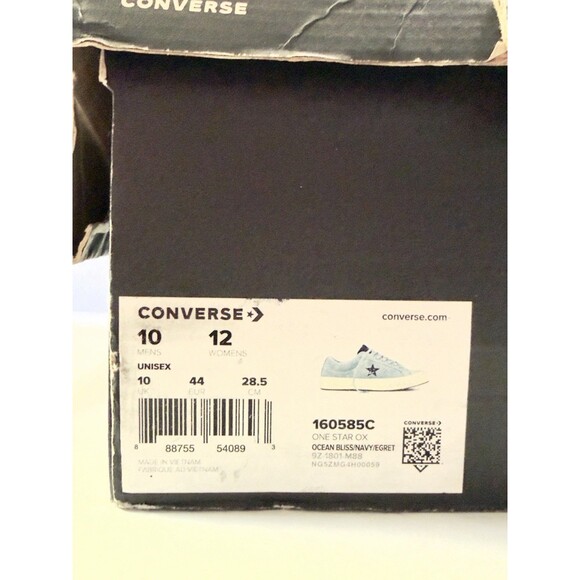 Converse Rare Blue Suede 1 Star Mens 10 / Women’s 12 Low Top Shoes NIB main image 4